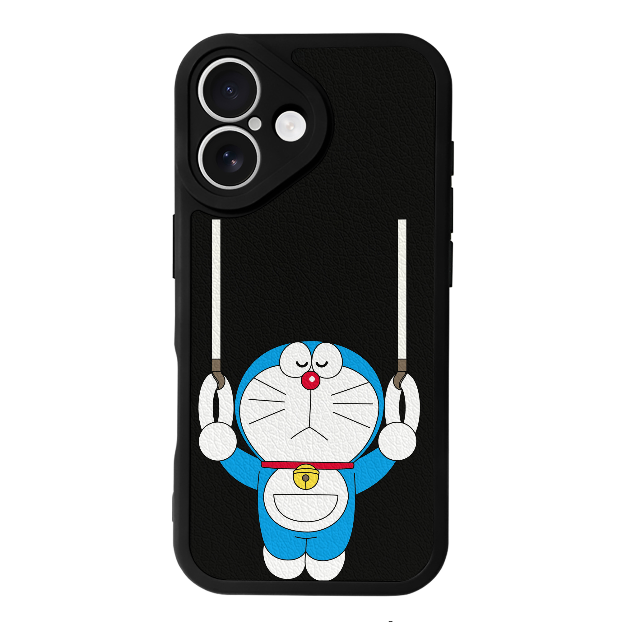 （画像用） ドラえもん Doraemon 【iPhone 16シリーズ対応】シリコンスマホケース（レザー調） 材質：シリコン